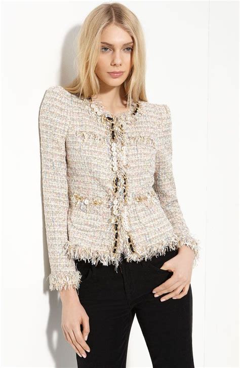 chanel style boucle blazer|Chanel jacket cost.